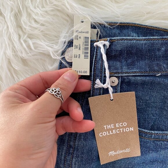 🦋 NEW MADEWELL High Rise Slim Boyjean Eco Edition 26 Denim Jeans Relaxed Slim - Picture 5 of 7